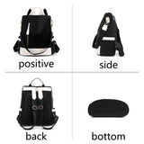Women Backpack Casual Shoulder Bag Nylon Fabric Daypack Stylish