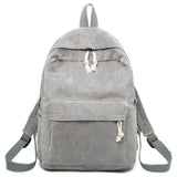 Corduroy Women Backpack School Bag Striped Rucksack Mochila
