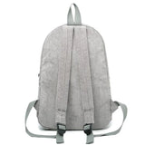 Corduroy School Backpacks For Teenage Girls Striped Rucksack