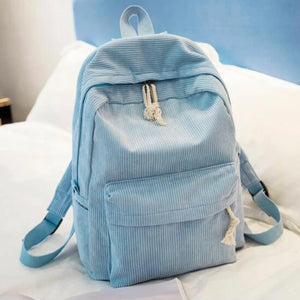 Women Backpack Corduroy School Backpacks For Teenage Girls School Bag