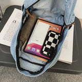 Women Backpack Cowboy Fabric Bag Backpack Shoulder Bag Girl College Bag