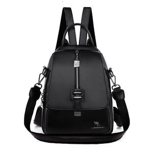 Women Backpack Leather Women Bag School Bags Multifunction Large Capacity
