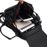 Women Backpack Leather Women Bag School Bags Multifunction Large Capacity