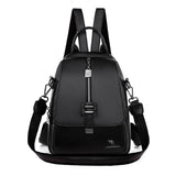 Women Backpack Leather Women Bag School Bags Multifunction Large Capacity
