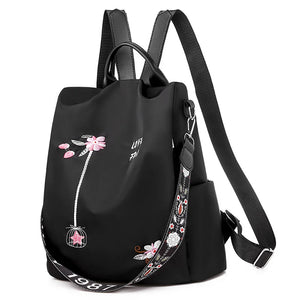 Women Backpack Middle School Student Book Bags Kids Tote Bag