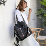 Women Backpack Middle School Student Book Bags Kids Tote Bag