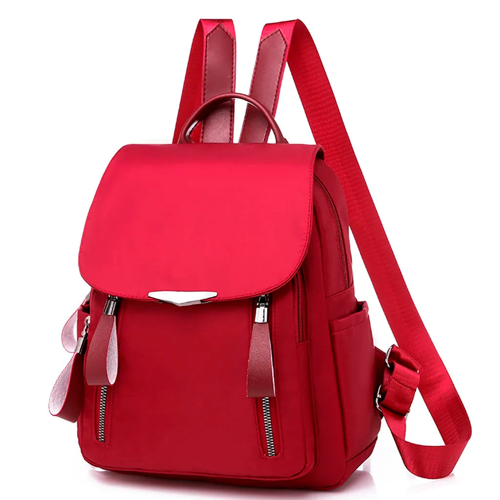 Women Backpack Oxford Zipper Travel Shoulder School Bags Mochila