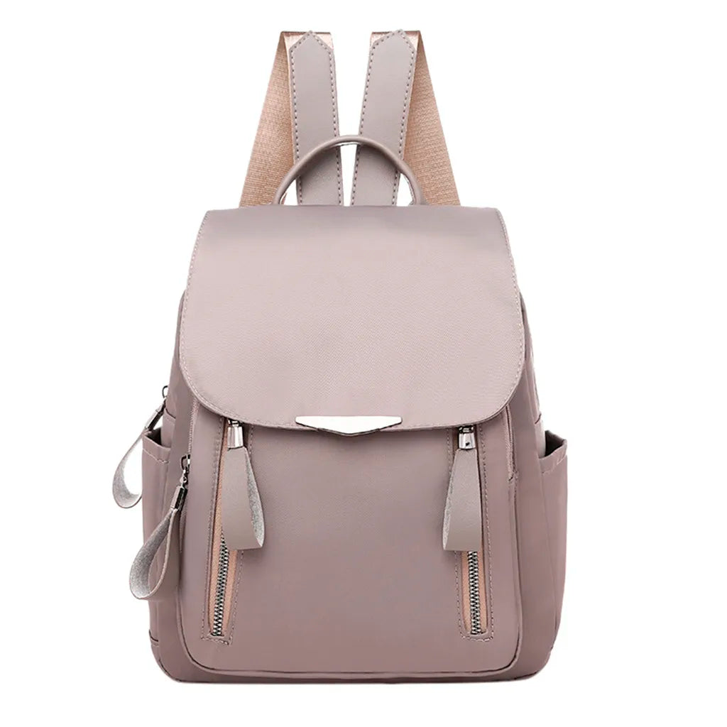 Women Backpack Oxford Zipper Travel Shoulder School Bags Mochila