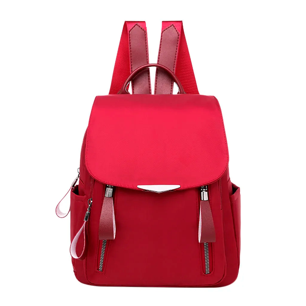 Women Backpack Oxford Zipper Travel Shoulder School Bags Mochila