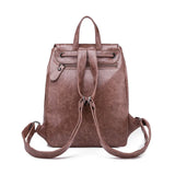 Women Backpack Preppy Style School Backpack PU Leather Women Shoulder Bag