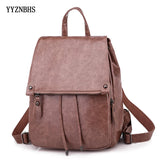 Women Backpack Preppy Style School Backpack PU Leather Women Shoulder Bag