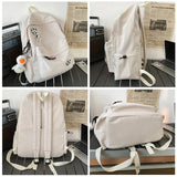 Women Backpack Waterproof Nylon Travel College Girl School Bag