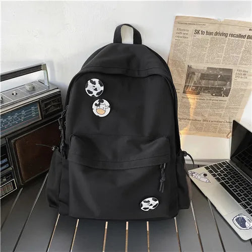 Women Backpack Waterproof Nylon Travel College Girl School Bag