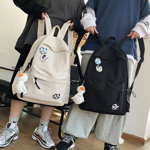 Women Backpack Waterproof Nylon Travel College Girl School Bag