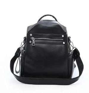 Women Backpack Female Shoulder Bag Casual PU Leather Small Travel Bag