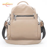 Women Backpack Female Shoulder Bag Casual PU Leather Small Travel Bag