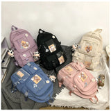 Women Waterproof Backpack for Girls College Schoolbag