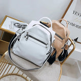 Women Backpack Female Shoulder Bag Multi-purpose Casual PU Leather