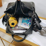 Women Backpack Female Shoulder Bag Multi-purpose Casual PU Leather