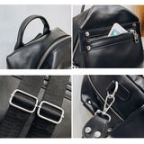 Women Backpack Female Shoulder Bag Multi-purpose Casual PU Leather