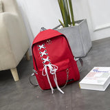 Canvas Backpack For School Girls Laptop Bag Casual Bookbag