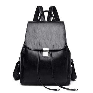 Women Backpack Girl Female Shoulder Bag For Ladies Soft Leather Bag School Bag