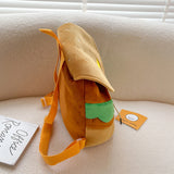 Hamburger Shape Women Backpack Drawstring Multi-Function Bag