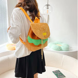 Hamburger Shape Women Backpack Drawstring Multi-Function Bag