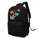 Harajuku Butterfly Print Backpack, Lightweight School Bag