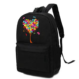 Harajuku Butterfly Print Backpack, Lightweight School Bag