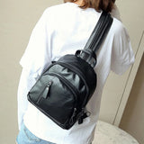 Women Backpack High Leather Anti-thief Multifunction School Bag Bolsos