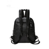 Women Backpack High Leather Anti-thief Multifunction School Bag Bolsos