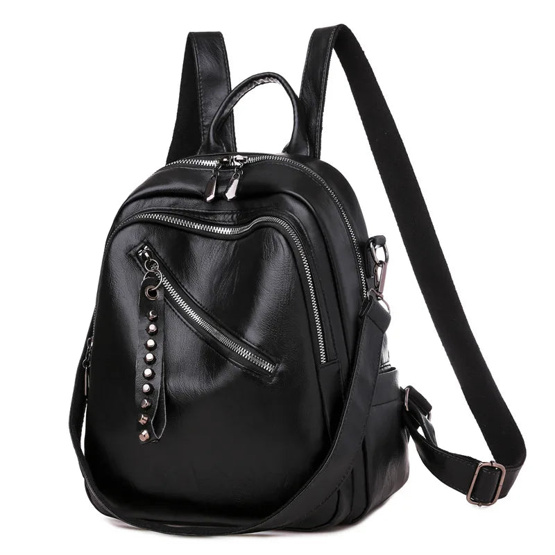 Women Backpack PU Leather School Bag Female Shoulder Bag Bagpack Mochila