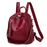 Women Backpack PU Leather School Bag Female Shoulder Bag Bagpack Mochila
