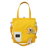 Women Backpack Japan Korea Girls Book bag Student Class Bear Messenger Crossbody