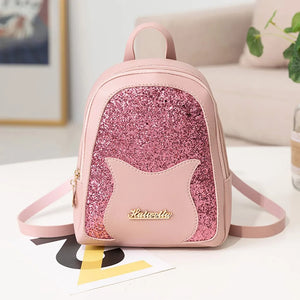 Women Backpack Lady Shoulders Small Backpack Letter Purse Mobile Phone Bag