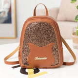 Women Backpack Lady Shoulders Small Backpack Letter Purse Mobile Phone Bag