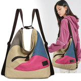 Large Capacity Patchwork Women Backpack School Bags For Teenage Girls