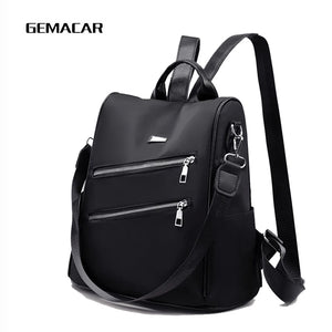 Women Backpack Light Multifunction Travel Anti-theft Red