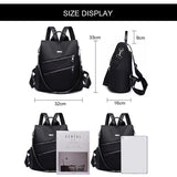 Women Backpack Light Multifunction Travel Anti-theft Red