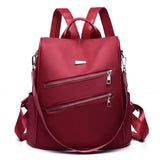Women Backpack Light Female Multifunction Travel Anti-theft Backbag