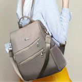 Women Backpack Light Multifunction Travel Anti-theft Red