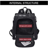 Women Backpack Light Multifunction Travel Anti-theft Red