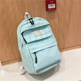 Women Backpack Lightweight Canvas School Shoulder Bag Travel Bookbag