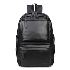 Vintage PU Leather Backpack Large Capacity School Bags For Girls