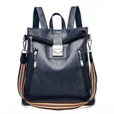 Anti theft Leather Backpack for Women