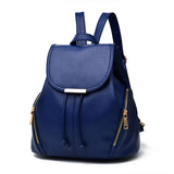 Women Backpack PU Leather School Bags Large Capacity School Bag for Girls