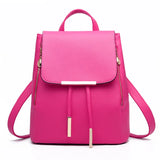 Women Backpack PU Leather School Bags Large Capacity Shoulder Bags