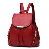 Women Backpack PU Leather School Bags Large Capacity School Bag for Girls