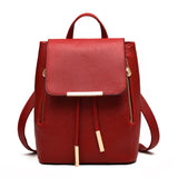 Women Backpack PU Leather School Bags Large Capacity Shoulder Bags